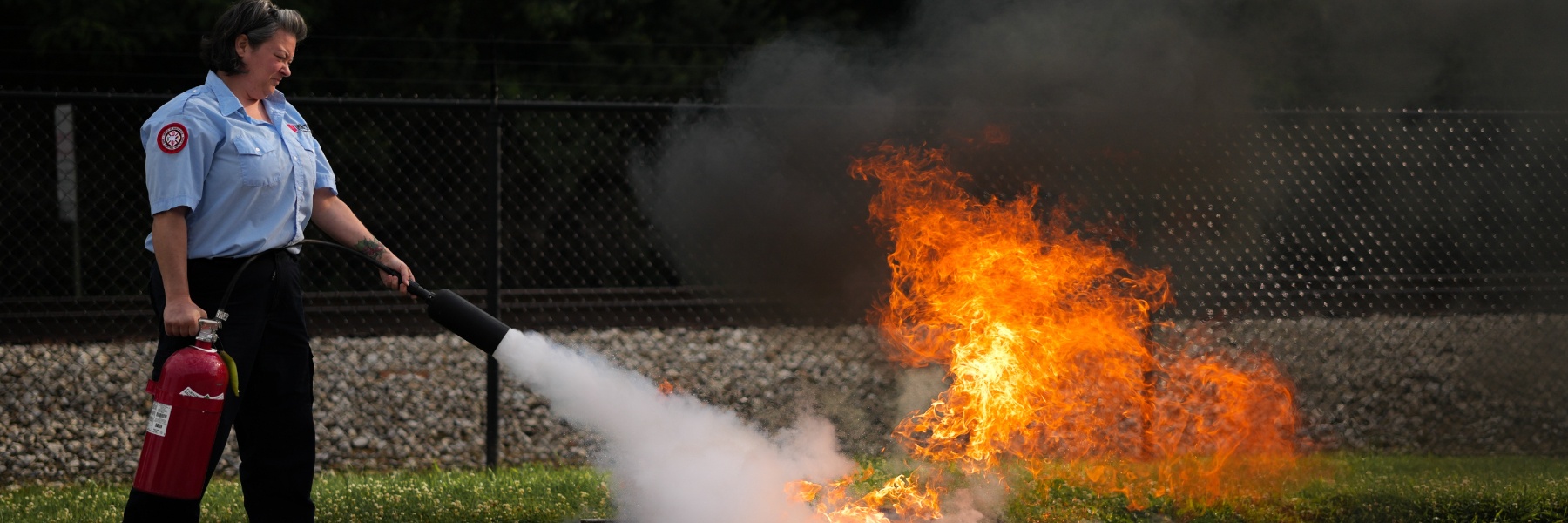 fire put out by extinguisher